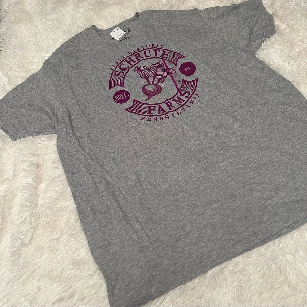 NWT The Office Shrute Farms gray tee - Picture 2 of 9